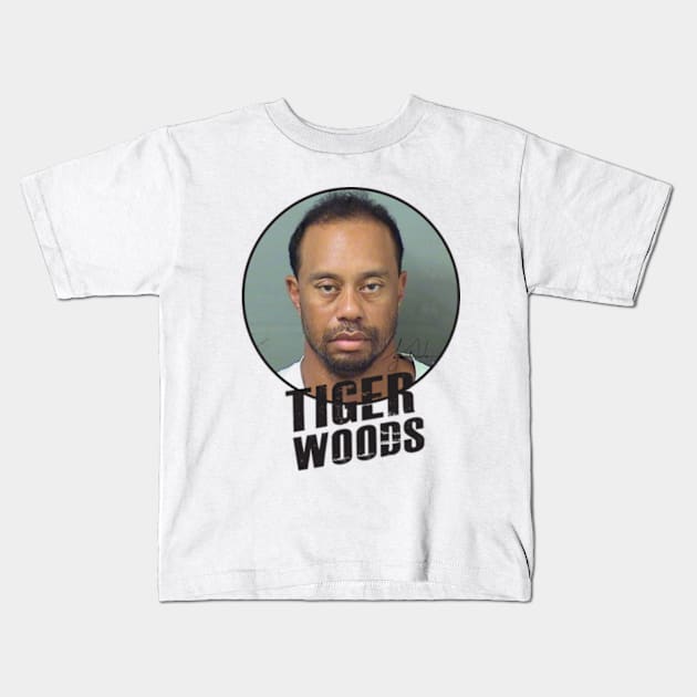 Tiger woods - Pretty eyes Kids T-Shirt by CrazyRich Bimasakti1'no11